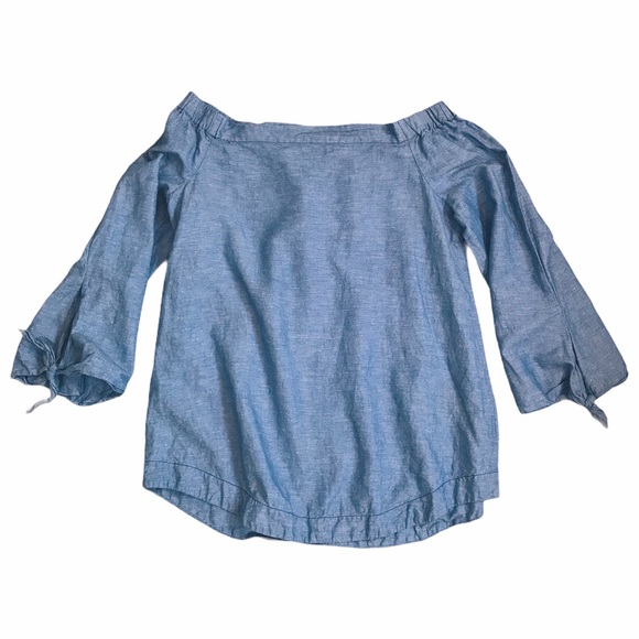 Free People ‘Show Some Shoulder’ Top Blue Size Med - Picture 5 of 10
